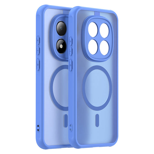 MagSafe Hülle für Xiaomi Redmi Note 15 Pro 5G, Techsuit, HaloFrost II, Blau