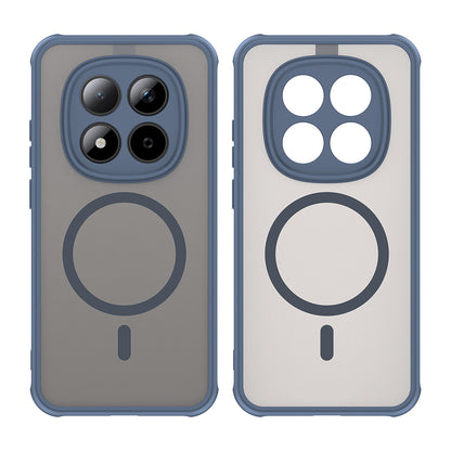 Custodia MagSafe per Xiaomi Redmi Note 15 Pro 5G, Techsuit, HaloFrost II, Blu Navy