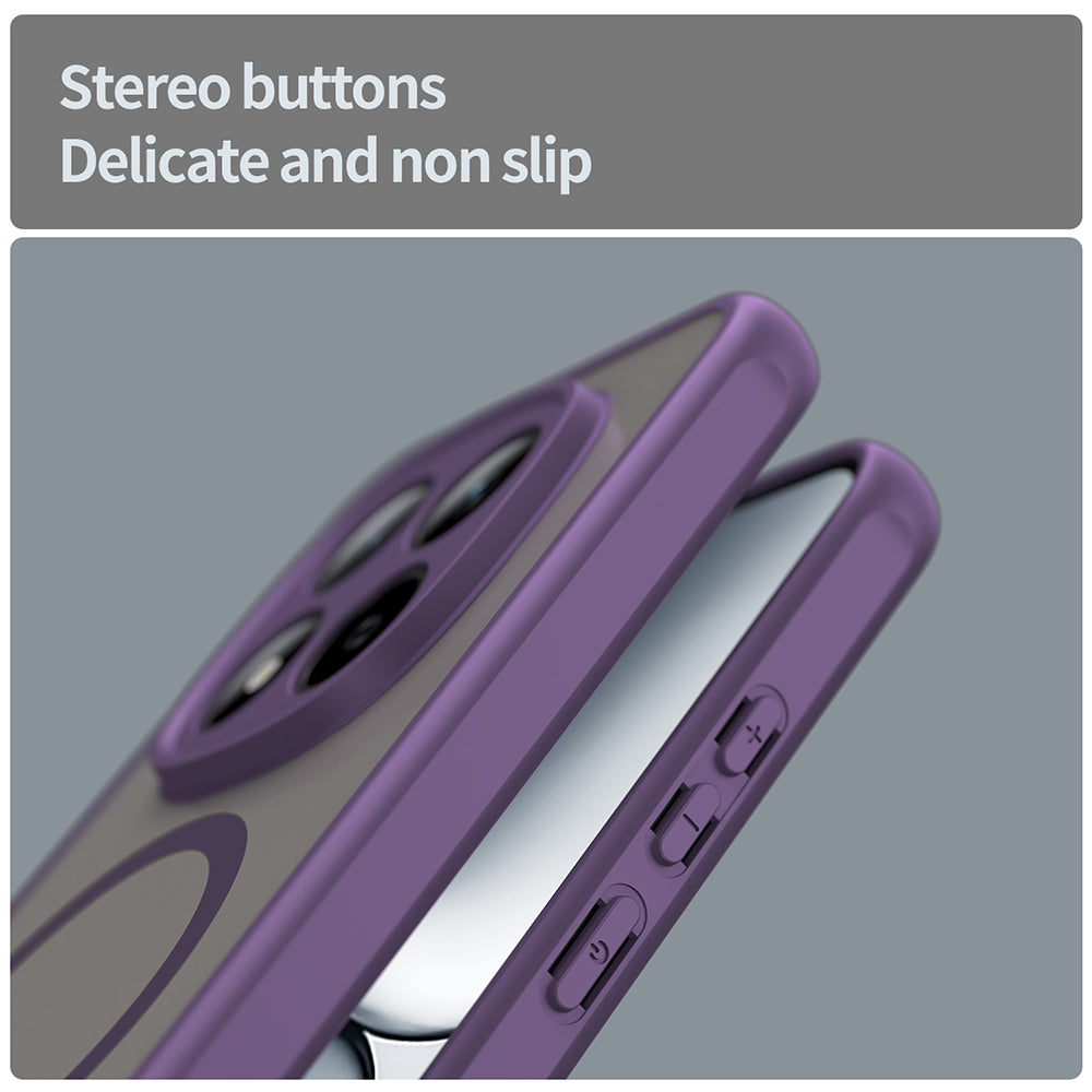 MagSafe Hülle für Xiaomi Redmi Note 15 Pro 5G, Techsuit, HaloFrost II, Lila