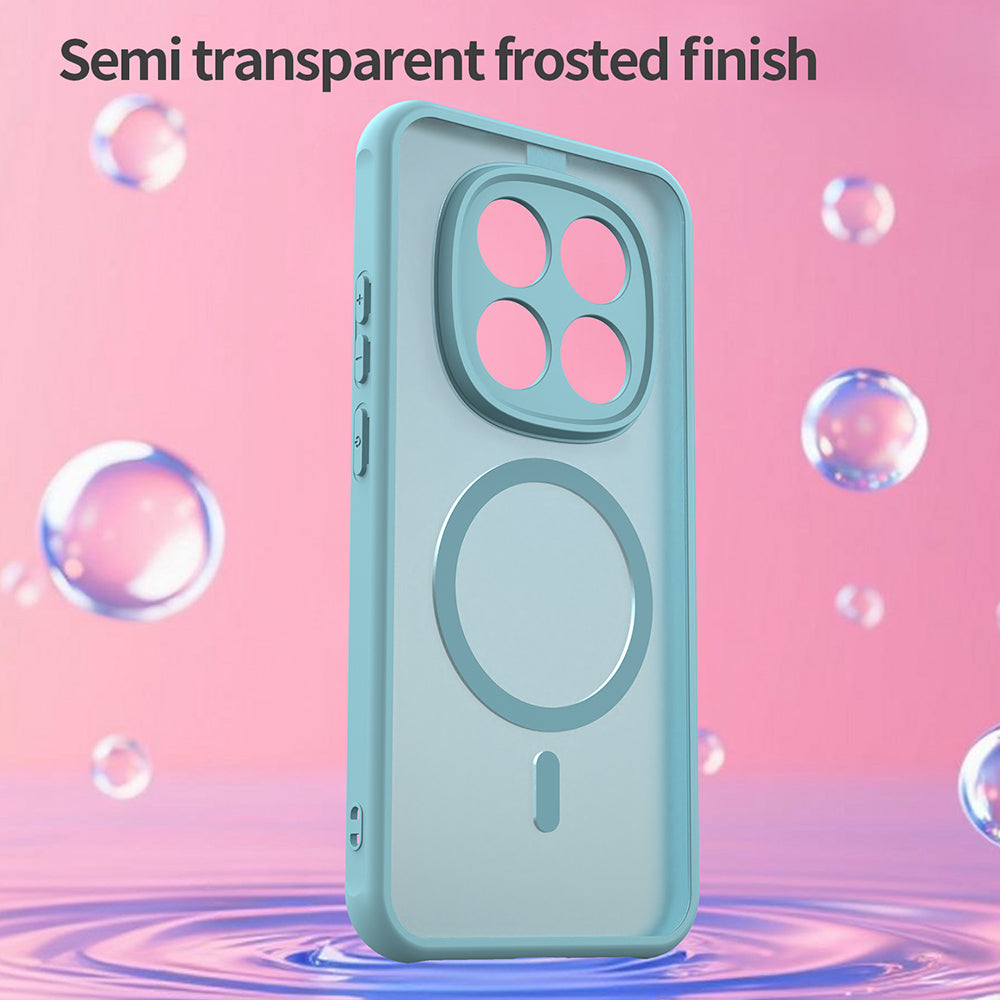 Étui MagSafe pour Xiaomi Redmi Note 15 Pro 5G, Techsuit, HaloFrost II, Vert Clair