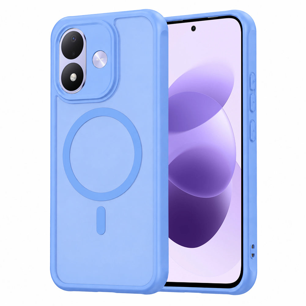 Custodia MagSafe per Xiaomi Redmi Note 17 4G / Note 17 5G, Techsuit, HaloFrost II, blu