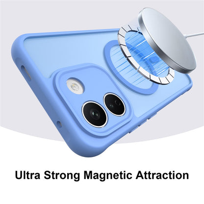 Custodia MagSafe per Xiaomi Redmi Note 17 4G / Note 17 5G, Techsuit, HaloFrost II, blu