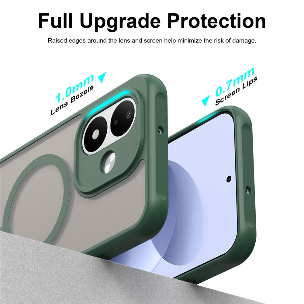 MagSafe-Hülle für Xiaomi Redmi Note 17 4G / Note 17 5G, Techsuit, HaloFrost II, Grün