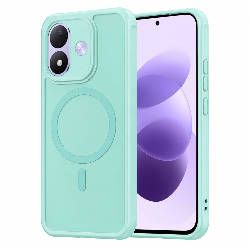 Coque MagSafe pour Xiaomi Redmi Note 17 4G / Note 17 5G, Techsuit, HaloFrost II, vert clair