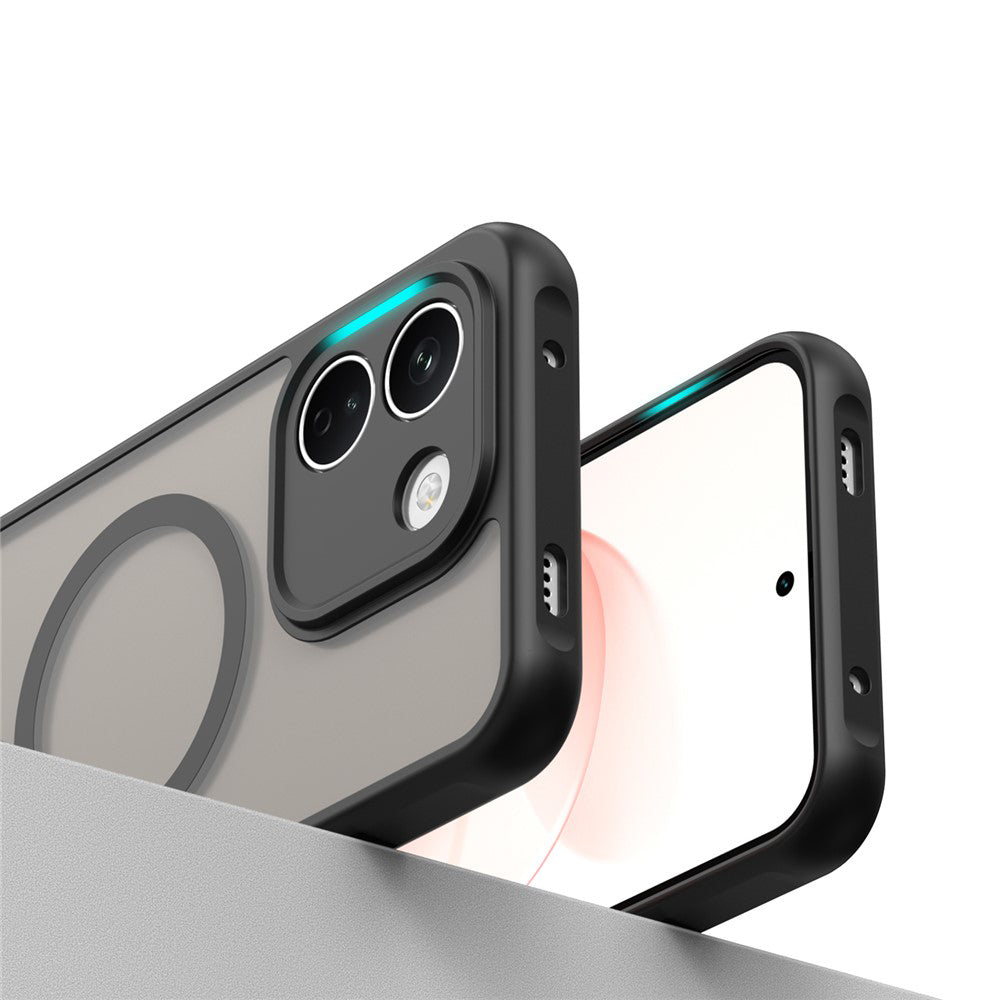 Custodia MagSafe per Xiaomi Redmi Note 17 Pro Max, Techsuit, HaloFrost II, nera