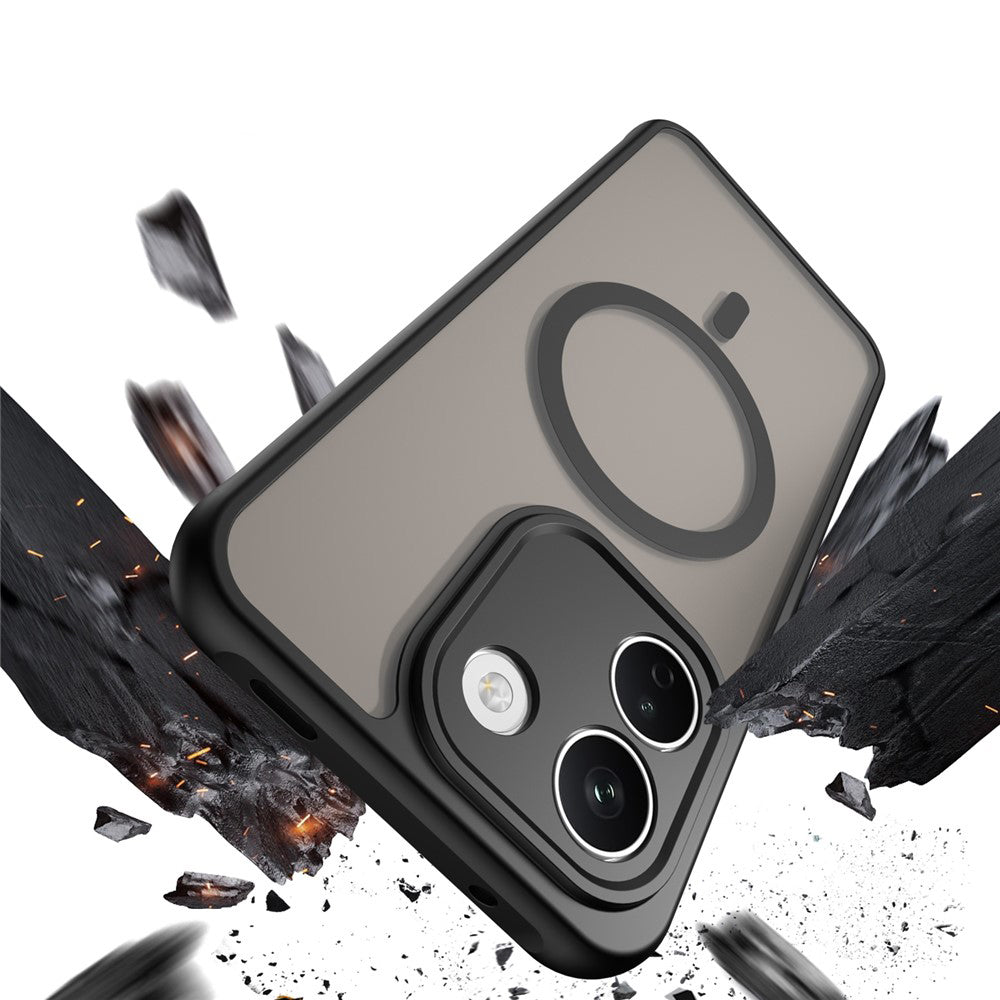 Custodia MagSafe per Xiaomi Redmi Note 17 Pro Max, Techsuit, HaloFrost II, nera