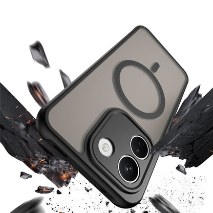 Custodia MagSafe per Xiaomi Redmi Note 17 Pro Max, Techsuit, HaloFrost II, nera