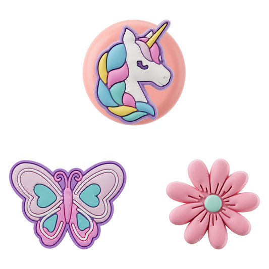 Custodia OEM Butterfly per Apple AirTag, Set da 3 pezzi, Multicolore
