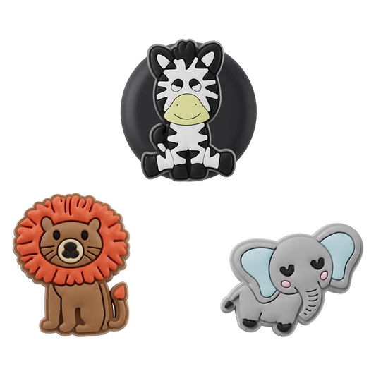 Custodia OEM Zoo per Apple AirTag, Set da 3 pezzi, Multicolore