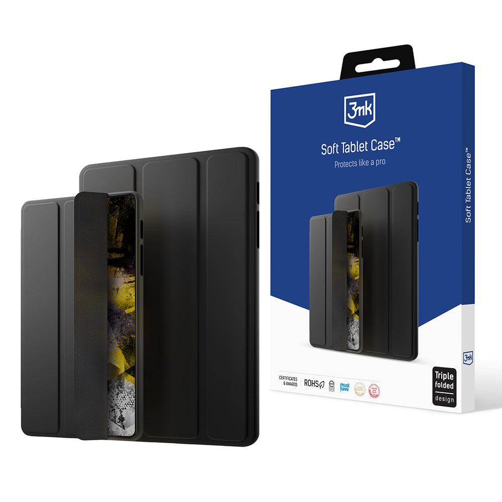 Custodia per Apple iPad (2025) / (2022), 3MK, Soft Tablet, Nera