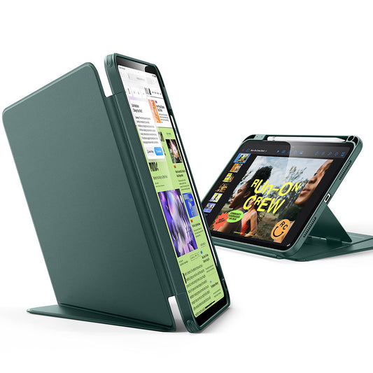 Étui pour Apple iPad (2025) / (2022), ESR, Flip Hybrid avec porte-crayon, Vert