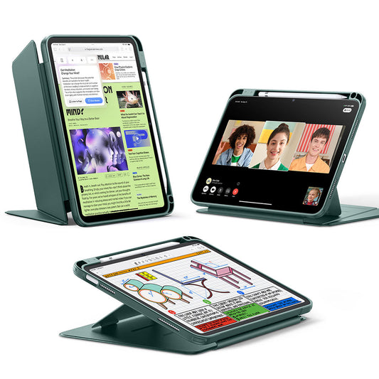 Étui pour Apple iPad (2025) / (2022), ESR, Flip Hybrid avec porte-crayon, Vert