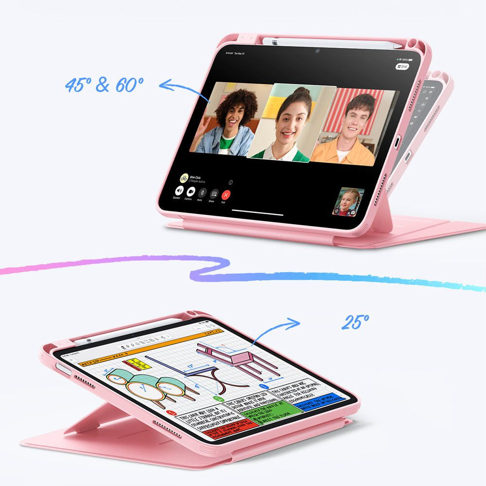 Hülle für Apple iPad (2025) / (2022), ESR, Flip Hybrid, Rosa