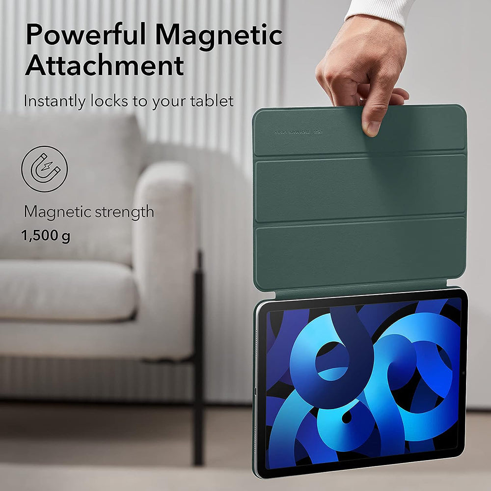 Étui pour Apple iPad Air 11 (2024) / Air (2022) / Air (2020) / Pro 11 (2018), ESR, Rebound, Vert Satiné