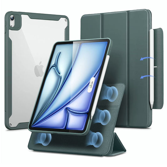 Custodia per Apple iPad Air 11 (2026) / iPad Air 11 (2025) / Air 11 (2024) / Air (2022) / Air (2020), ESR, Rebound Hybrid, Verde Satinata