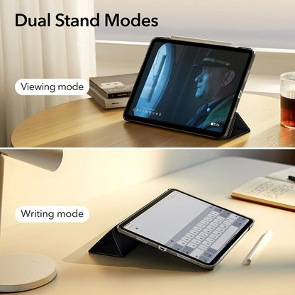 Hülle für Apple iPad Air 13 (2025) / Air 13 (2024), ESR, Ascend Trifold, Satinschwarz