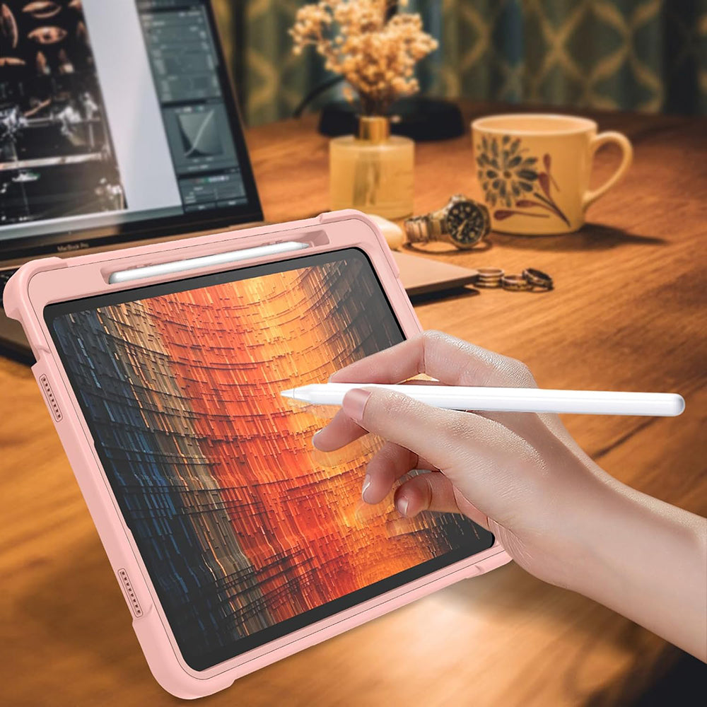 Coque pour Apple iPad Air 13 (2026) / Air 13 (2025) / Air 13 (2024), Techsuit, Rugged TabShell, Noire