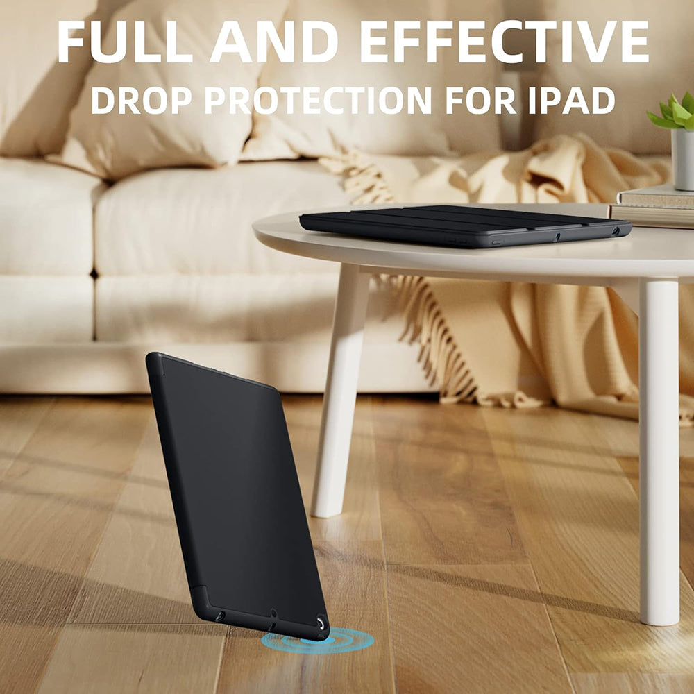 Coque pour Apple iPad Air (2019) / Pro 10.5 (2017), Techsuit, Flex Trifold, Noire