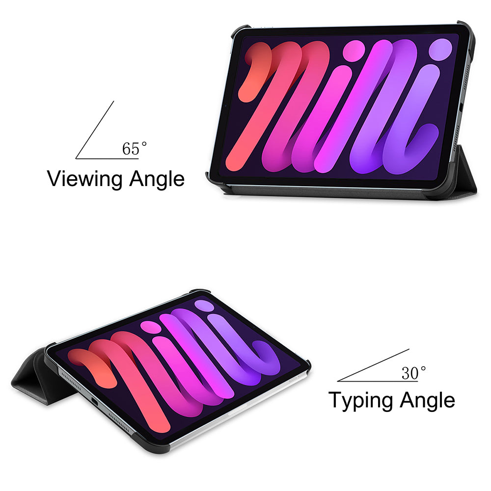 Hülle für Apple iPad mini (2024) / mini (2021), Techsuit, FoldPro, Schwarz