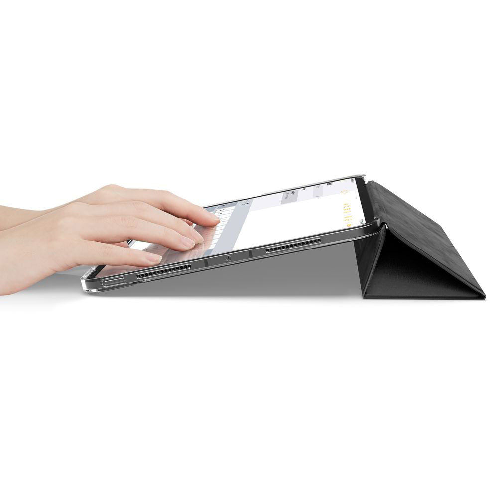Hülle für Apple iPad Pro 11 (2024), Spigen, Liquid Air Folio, Schwarz ACS09440