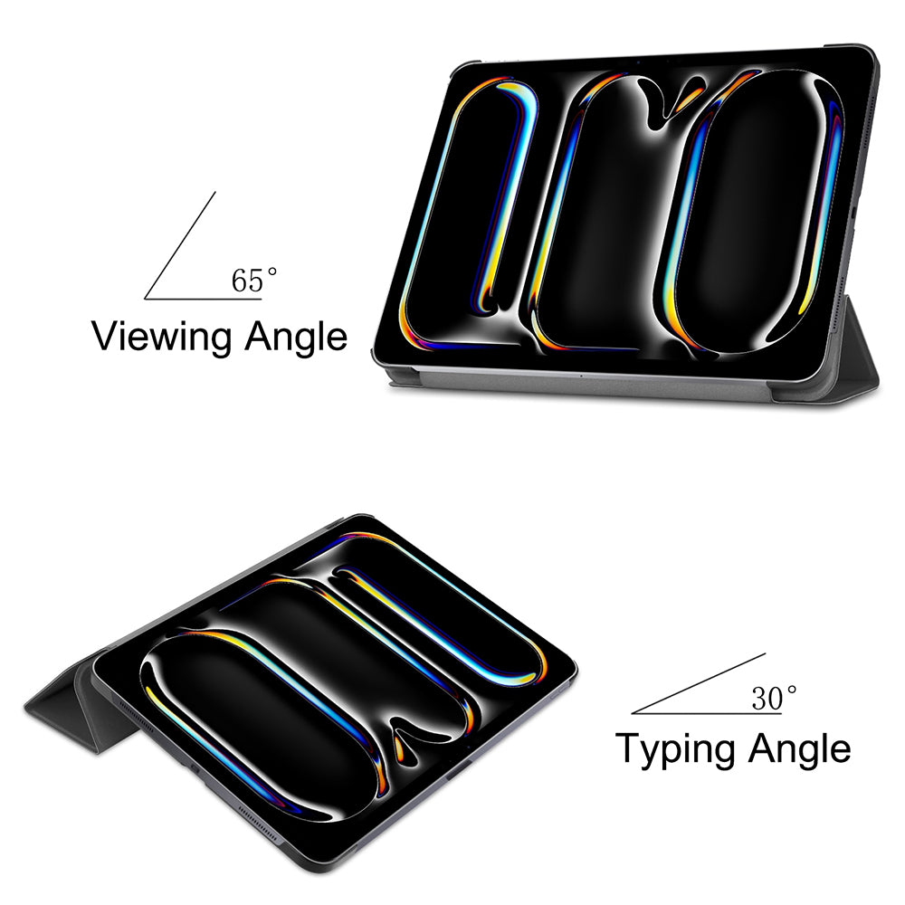 Hülle für Apple iPad Pro 11 (2024), Techsuit, FoldPro, Schwarz