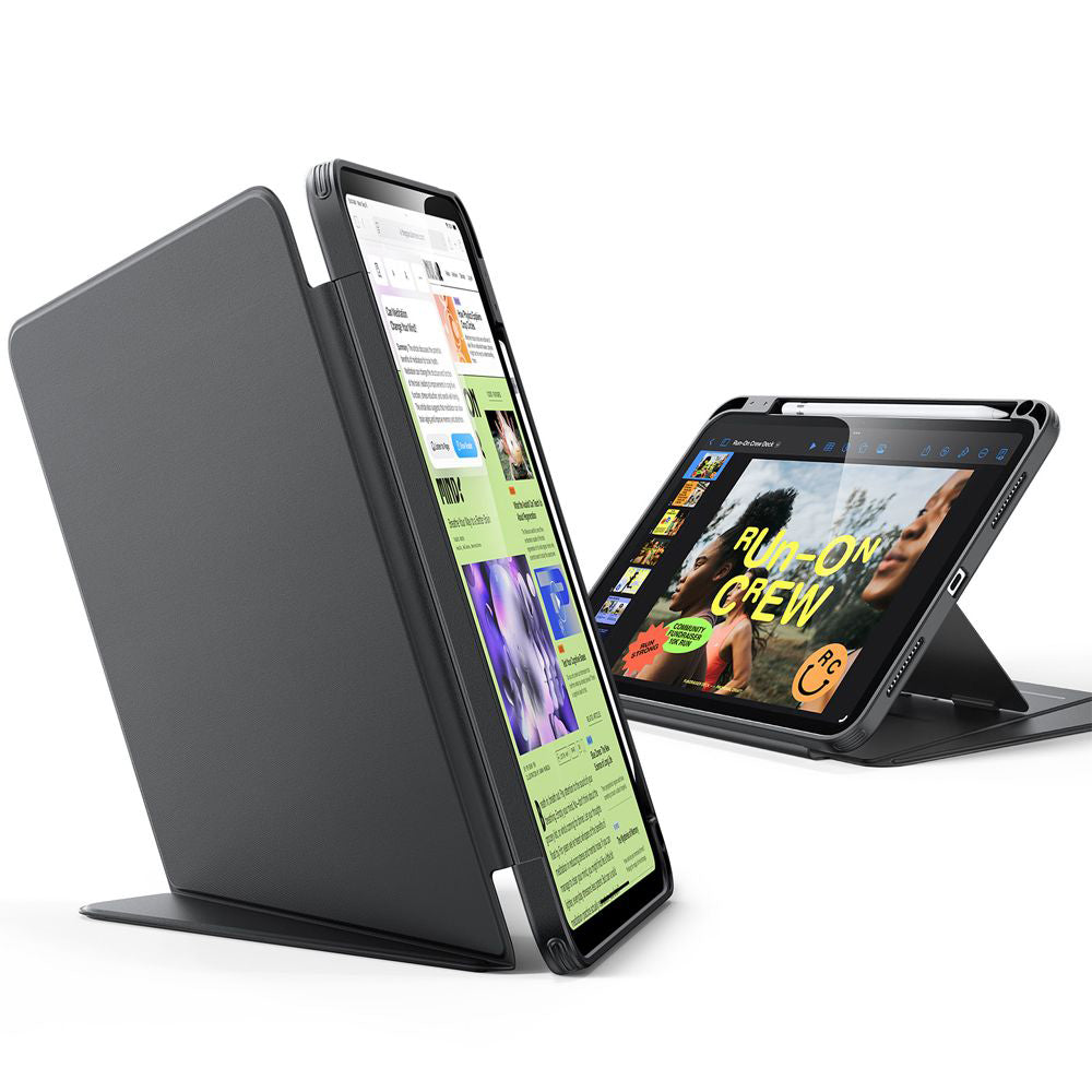 Étui pour Apple iPad Pro 13 (2024), ESR, Flip Hybrid avec porte-crayon, Noir