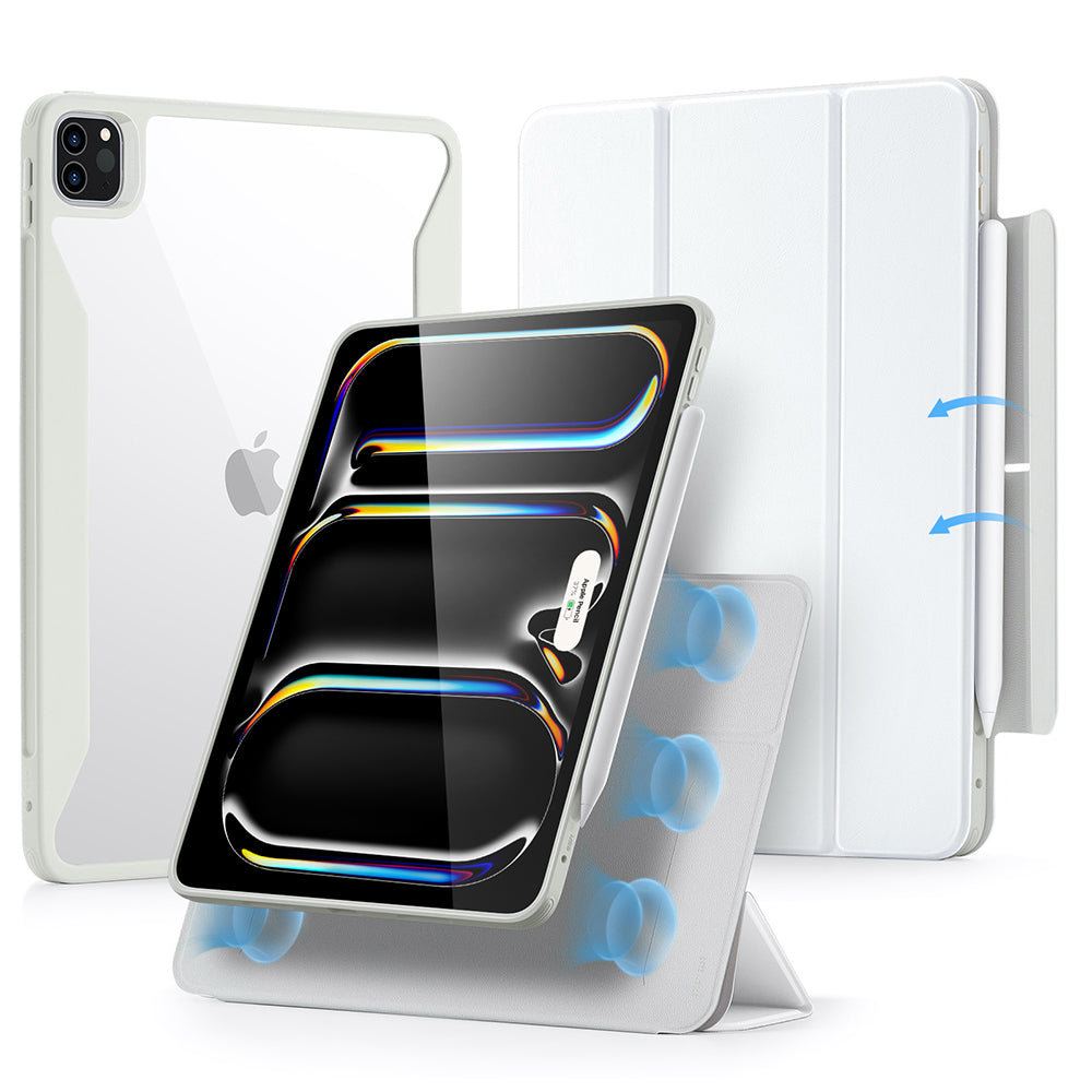 Étui pour Apple iPad Pro 13 (2024), ESR, Rebound Hybrid, Blanc