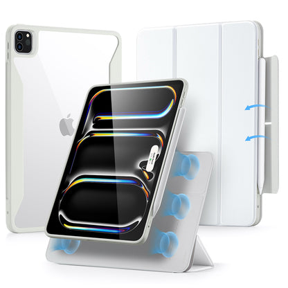 Étui pour Apple iPad Pro 13 (2024), ESR, Rebound Hybrid, Blanc