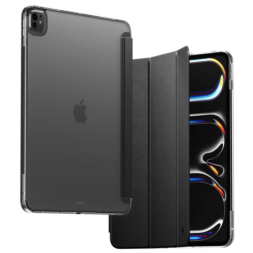 Hülle für Apple iPad Pro 13 (2024), Spigen, Liquid Air Folio, Schwarz