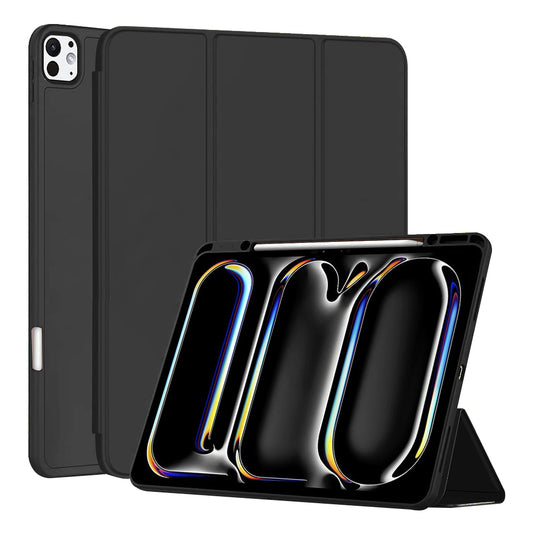 Hülle für Apple iPad Pro 13 (2024), Techsuit, Flex Trifold, Schwarz