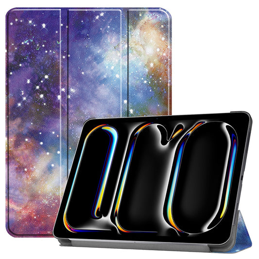 Hülle für Apple iPad Pro 13 (2024), Techsuit, FoldPro Galaxy, Mehrfarbig