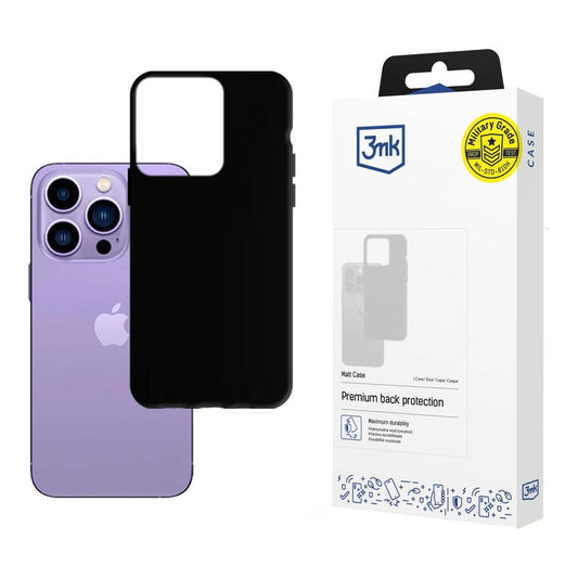 Custodia per Apple iPhone 14 Pro Max, 3MK, Nera Opaca
