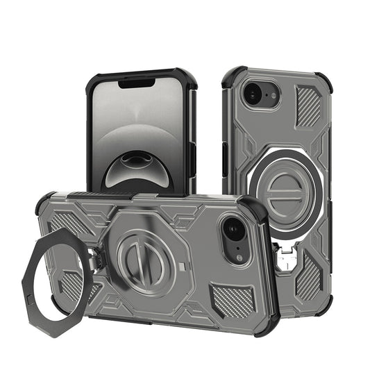Coque pour Apple iPhone 17e / 16e, Techsuit, Carbon Shield Pro, Fumé