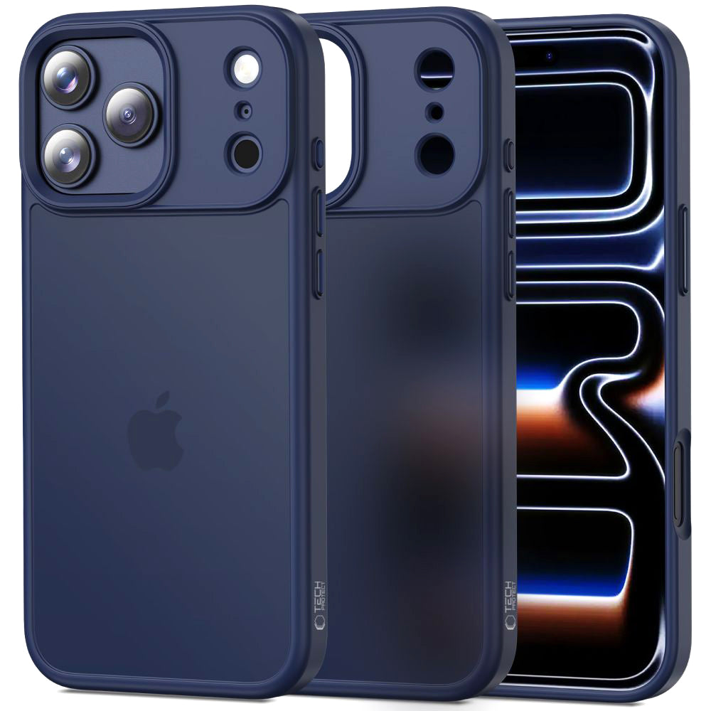 Custodia per Apple iPhone 17 Pro, Tech-Protect, Magmat, Blu Opaco