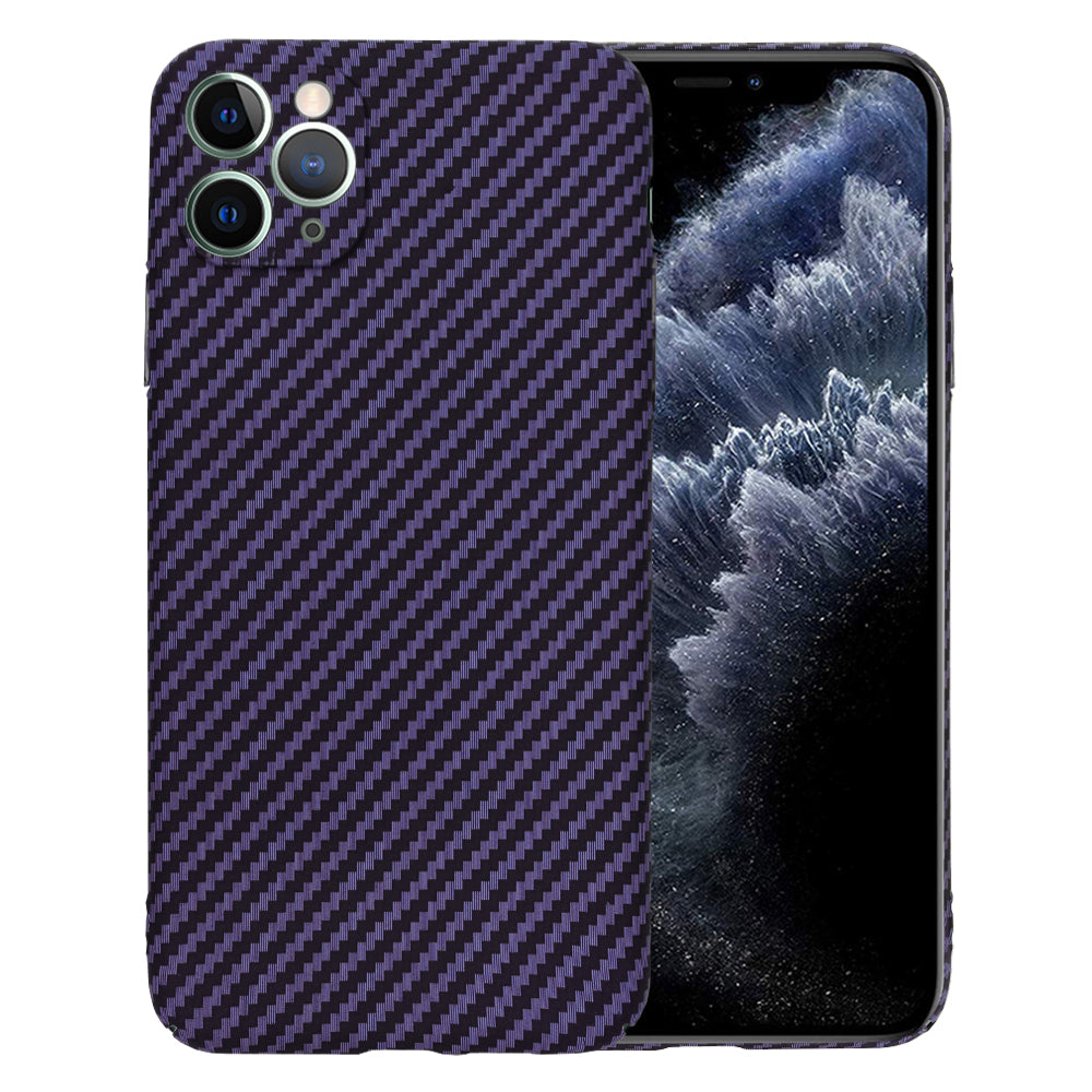 Hülle für Apple iPhone 11 Pro Max, Techsuit, Carbonite FiberShell, Lila