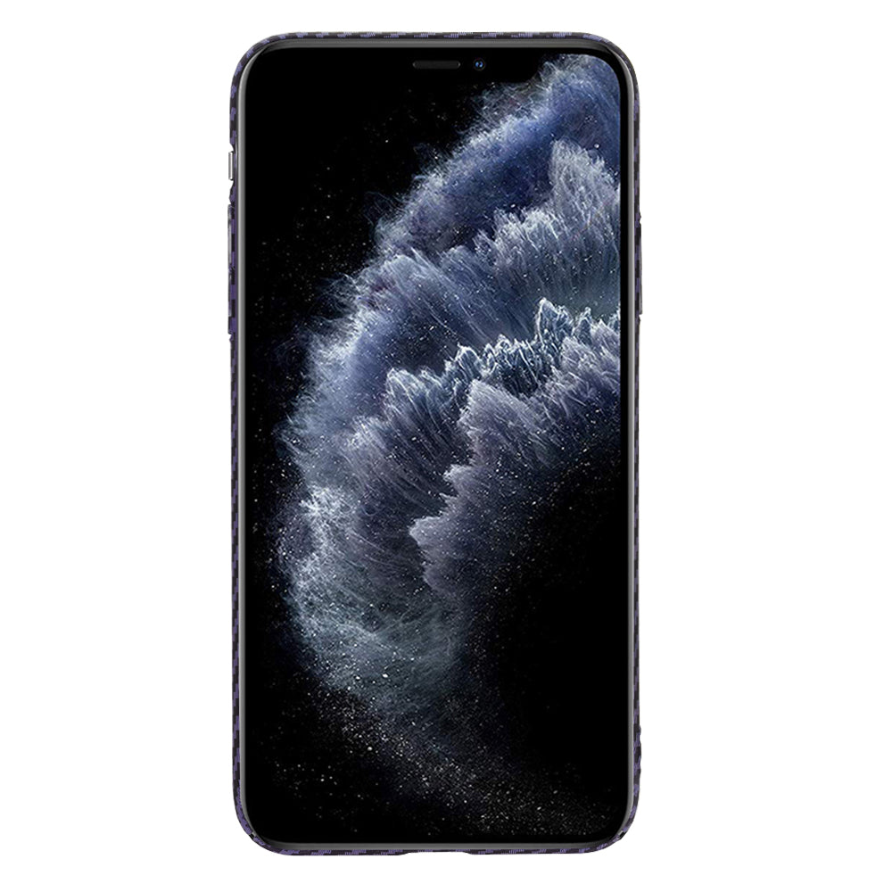 Hülle für Apple iPhone 11 Pro Max, Techsuit, Carbonite FiberShell, Lila
