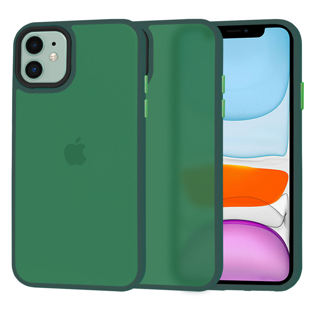 Custodia per Apple iPhone 11, Techsuit, HaloFrost, Verde