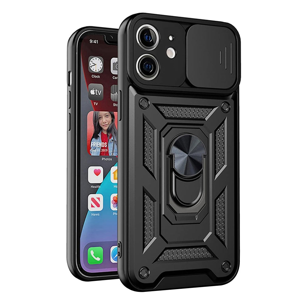 Custodia per Apple iPhone 12 mini, Techsuit, CamShield, Nera