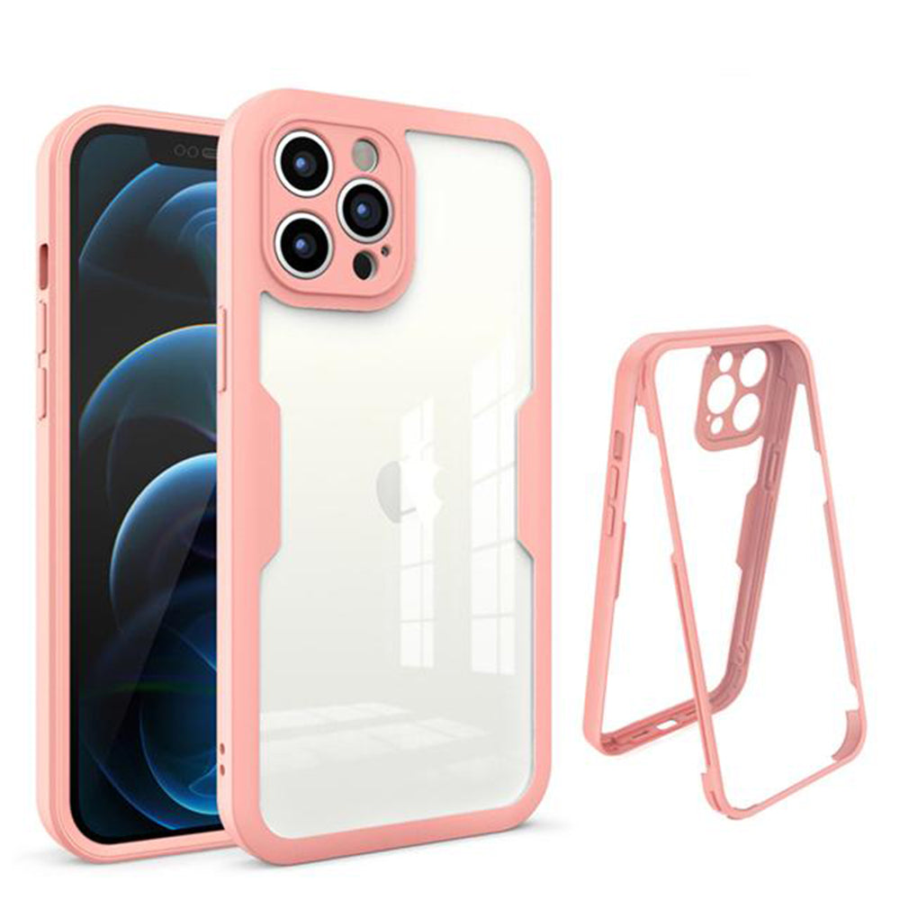 Coque pour Apple iPhone 12 Pro Max, Techsuit, ColorVerse 360, Rose
