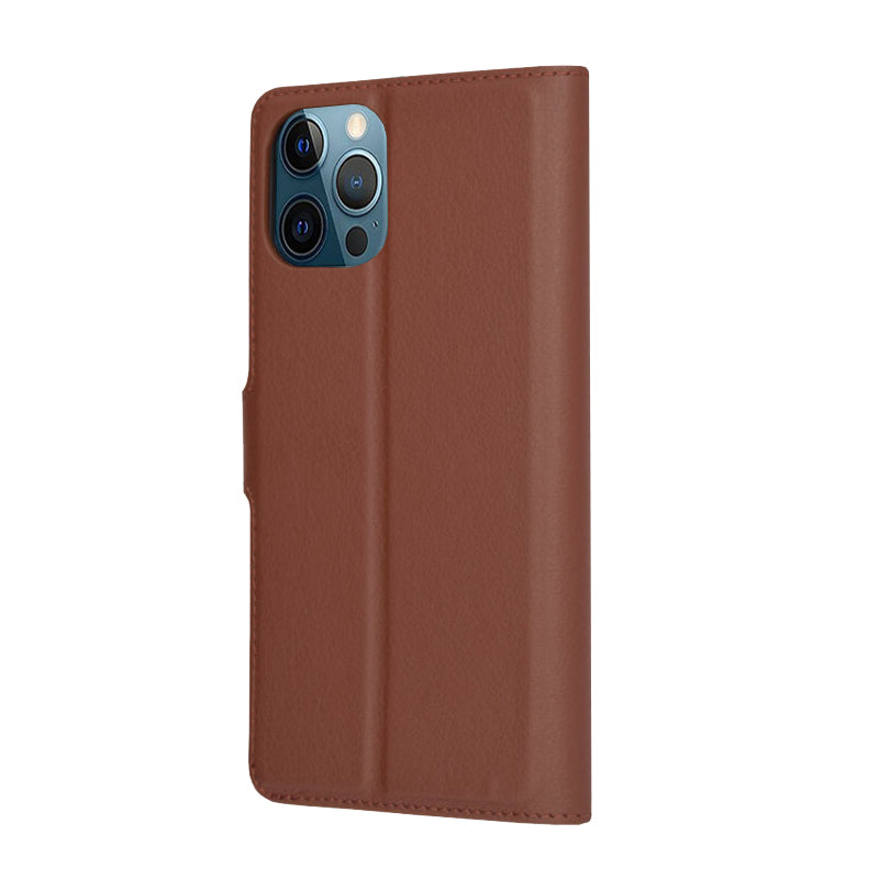 Coque pour Apple iPhone 12 Pro Max, Techsuit, Leather Folio, Marron