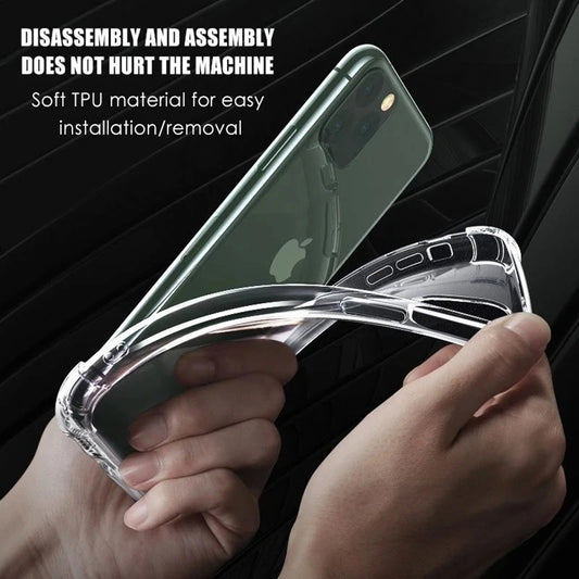 Custodia per Apple iPhone 12 Pro, Techsuit, Shockproof Clear, Trasparente