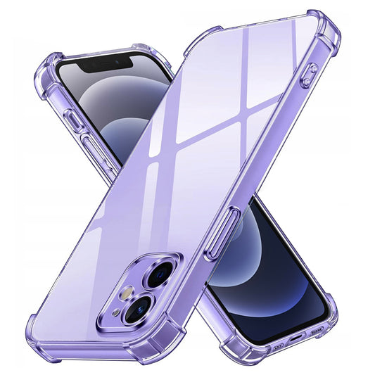 Custodia per Apple iPhone 12, Techsuit, Shockproof Clear, Trasparente