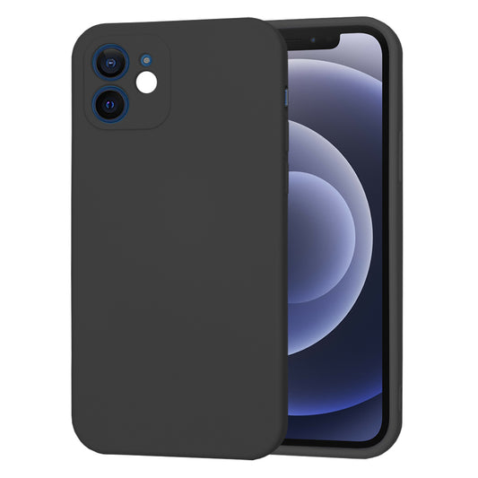 Custodia per Apple iPhone 12, Techsuit, SoftFlex, Nera
