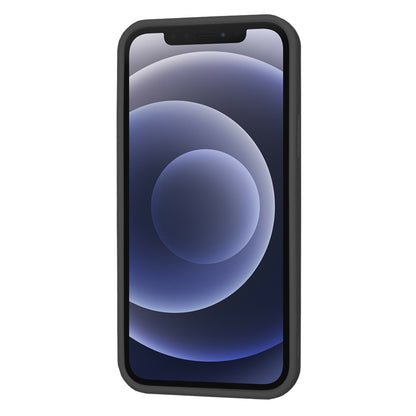 Custodia per Apple iPhone 12, Techsuit, SoftFlex, Nera