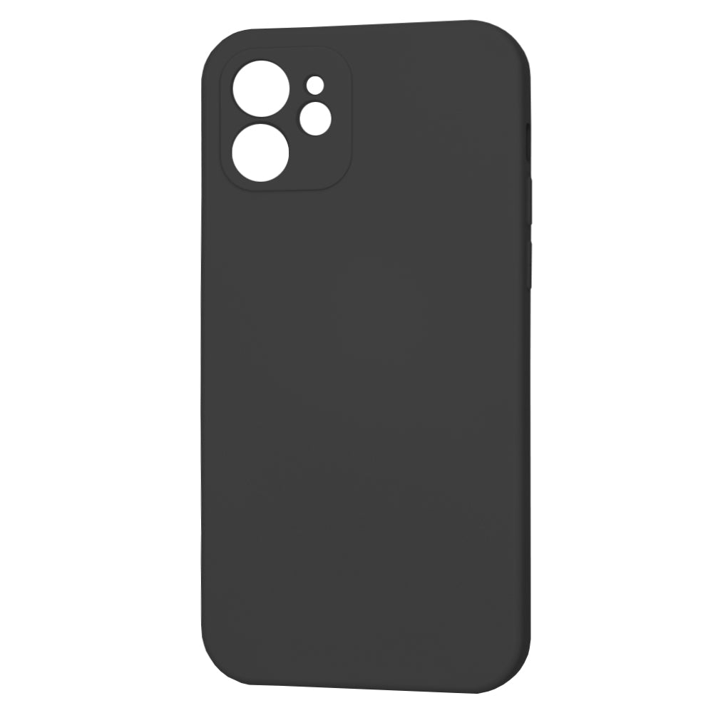 Custodia per Apple iPhone 12, Techsuit, SoftFlex, Nera