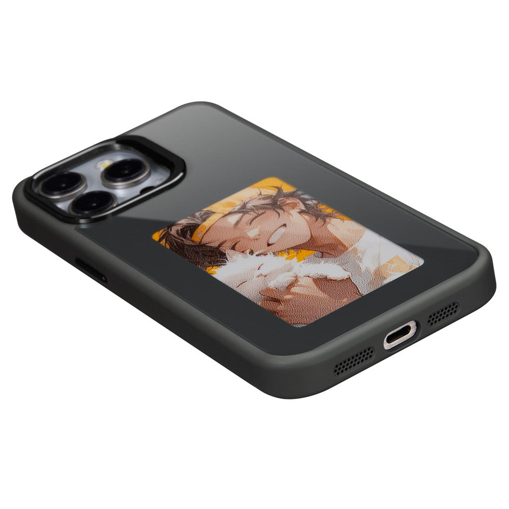 Custodia per Apple iPhone 15 Pro Max, OEM, Display Personalizzato E-Ink, Nera