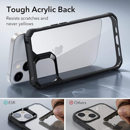 Custodia per Apple iPhone 14 / 13, ESR, Air Armor, Nero Trasparente