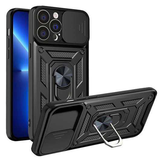 Custodia per Apple iPhone 13 Pro, Techsuit, CamShield, Nera