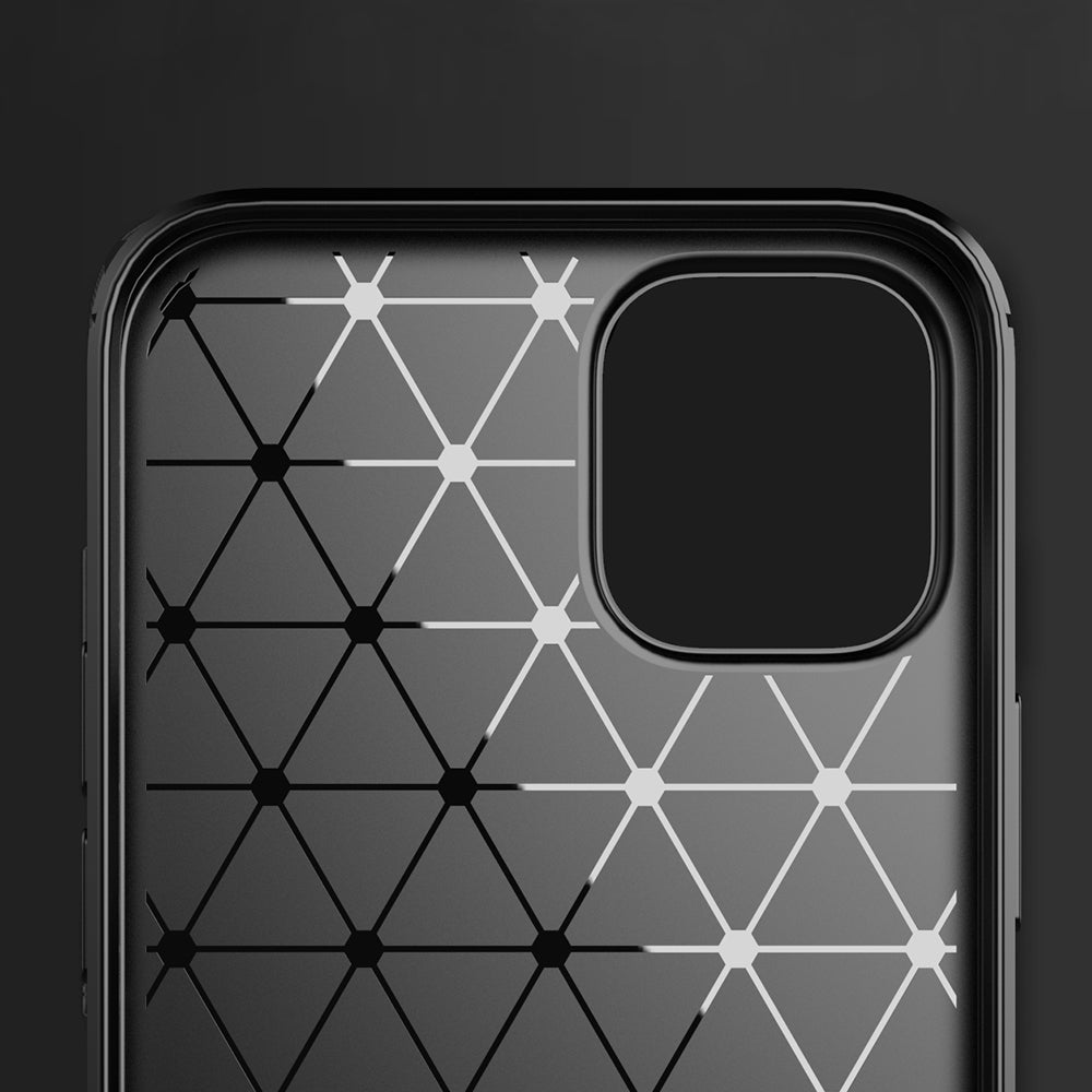 Hülle für Apple iPhone 13 Pro, Techsuit, Carbon, Schwarz