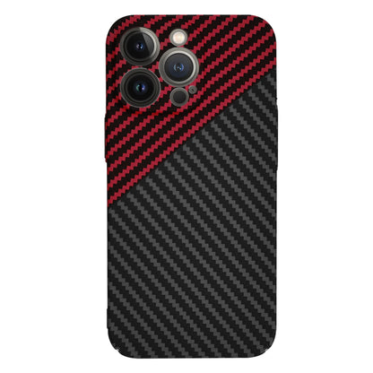 Case for Apple iPhone 13 Pro, Techsuit, Carbonite FiberShell, Black Red